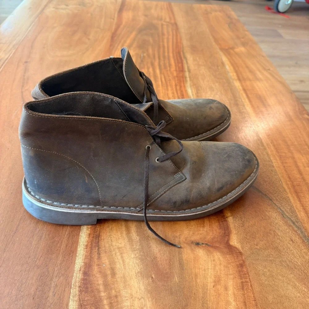 Clarks Men's Bushacre 2 Chukka Leather Boots Size 14